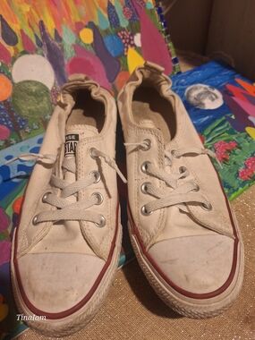 Converse Low-Top Canvas Sneakers in White